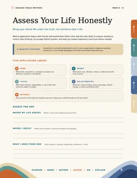 Assess Your Life Honestly, page 8 of the workbook